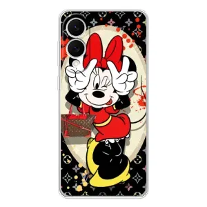 Чехол Disney Mouse Samsung Galaxy S25 Edge (PREMIUMPrint) (Минни peace)