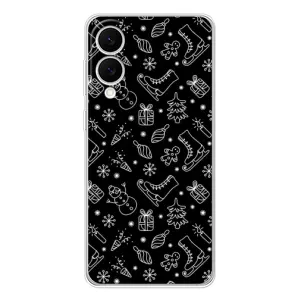 Новорічні, Святкові Чохли для Samsung Galaxy S25 Edge - 2024 год (Новорічний фон)