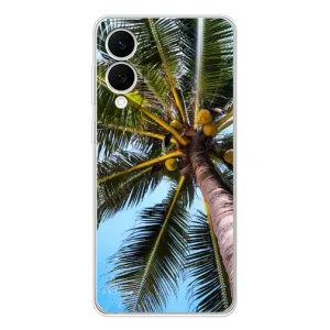 Силиконовый чехол с КАРТИНКАМИ лето для Samsung Galaxy S25 Edge (AlphaPrint) (Пальма)