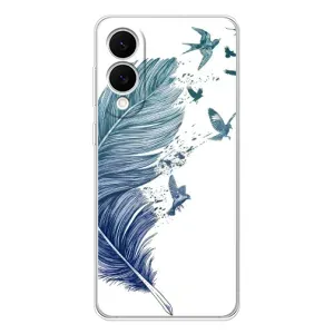 Чехол с картинкой (Стильные) для Самсунг Галакси С25 Эдж - (AlphaPrint) (Перышко)