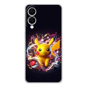 Чехол с Пикачу на Samsung Galaxy S25 Edge (Пикачу с мячом)