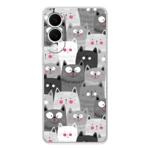 Чехлы с Котиками для Samsung Galaxy S25 Edge (VPrint) (Рисованные котики)