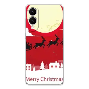 Різдвяні Чохли для Samsung Galaxy S25 Edge (VPrint) (Санта з оленями)