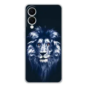Чехол со Львом для Samsung Galaxy S25 Edge (VPrint) (Синий Лев)