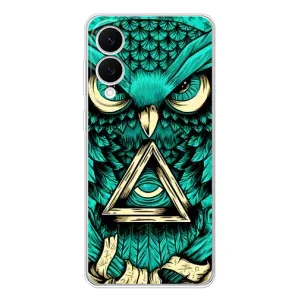 Чехол с птицами на Samsung Galaxy S25 Edge (VPrint) (Сова с глазом)
