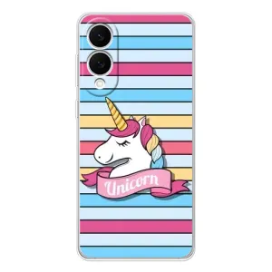 Чехол для Самсунг Галакси С25 Эдж - (Единорожки - Новинки) (AlphaPrint) (Unicorn)