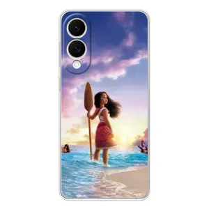 Чехол с мультфильмом Моана Samsung Galaxy S25 Edge (Моана с веслом)