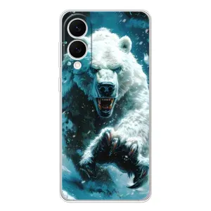 Чехол с картинкой «Хищники» для Samsung Galaxy S25 Edge (Полярный медведь)