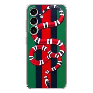 Чехлы ГУЧЧИ для Самсунг Гэлакси С25 ФЕ (AlphaPrint) (Gucci змия)