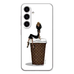 Чехлы Луи Витон для Samsung Galaxy S25 FE (AlphaPrint - LOUIS VUITTON) (кофе LOUIS VUITTON)