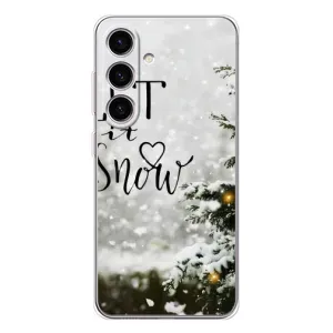 Новорічні, Святкові Чохли для Samsung Galaxy S25 FE - 2024 год (Let it snow)