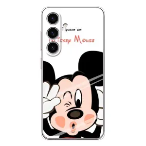 Эксклюзивный чехол для Samsung Galaxy S25 FE (AlphaPrint - Мультяшные) (Маус Микки)