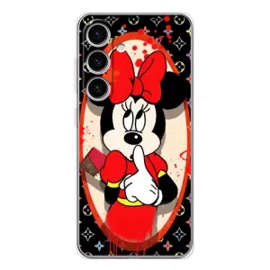 Чехол Disney Mouse Samsung Galaxy S25 FE (PREMIUMPrint) (Минни Маус ЛВ)
