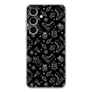 Новорічні, Святкові Чохли для Samsung Galaxy S25 FE - 2024 год (Новорічний фон)