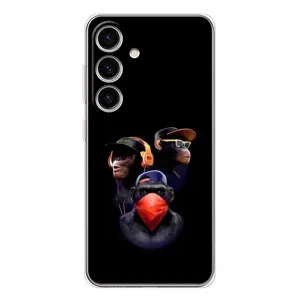 Чохол з Мавпами Samsung Galaxy S25 FE - (AlphaPrint) (Три мавпи)