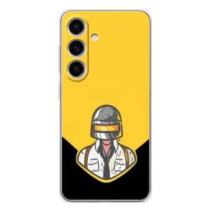 Чехол PUBG для Самсунг Гэлакси С25 ФЕ (AlphaPrint) (Пабг в шлеме)