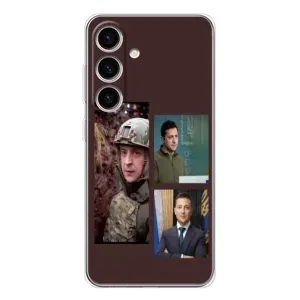 Чохол для Samsung Galaxy S25 FE (AlphaPrint - с принтом Зеленського) (Президент)