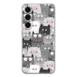Чохли з Котиками для Samsung Galaxy S25 FE (VPrint) (Мальовані котики)