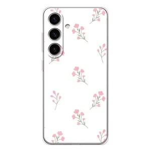 Чохол з розовим принтом для Samsung Galaxy S25 FE (Рожеві квіти)