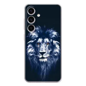 Чохол з картинкою ЛЕВ для Samsung Galaxy S25 FE (VPrint) (Синій Лев)