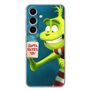 Різдвяні Чохли для Samsung Galaxy S25 FE (VPrint) (Зелений Грінч)