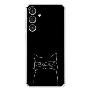 Чохол з малюнком кіт на Samsung Galaxy S25 Plus (Байдужий кіт)