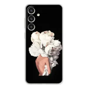 Чехлы (ART) Цветы на Samsung Galaxy S25 Plus (VPrint) (Белые цветы)