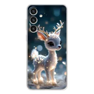 Яскравий чохол для Samsung Galaxy S25 Plus з Зимові Оленята (Блискуче оленятко)