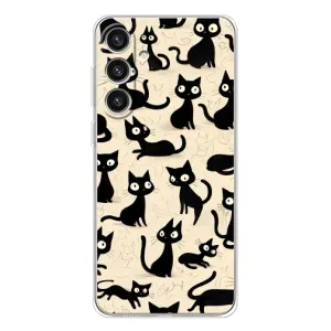 Чохол з малюнком кіт на Samsung Galaxy S25 Plus (Чорні коти)