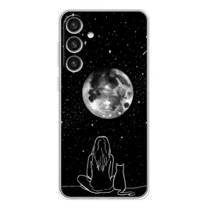 Чохол з малюнком кіт на Samsung Galaxy S25 Plus (Дівчина з котом)