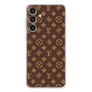 Чехлы Луи Витон для Samsung Galaxy S25 Plus (AlphaPrint - LOUIS VUITTON) (фон LOUIS VUITTON)