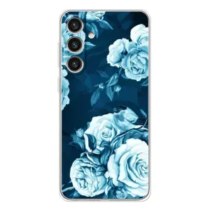 Чехлы (ART) Цветы на Samsung Galaxy S25 Plus (VPrint) (Голубые Бутоны)