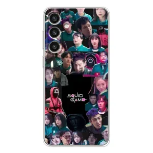 Чехол Гра в кальмара для Samsung Galaxy S25 Plus (Коллаж Игра кальмара)