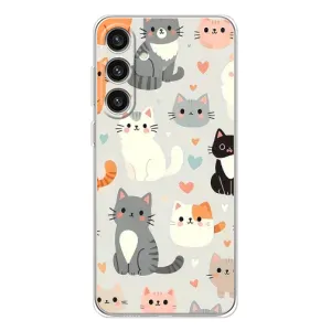 Чохол з малюнком кіт на Samsung Galaxy S25 Plus (Колаж котів)
