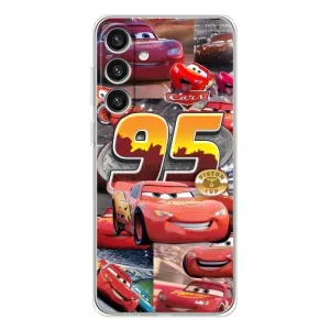 Силиконовый чехол Маквин для Samsung Galaxy S25 Plus (Коллаж Молния Маквин)