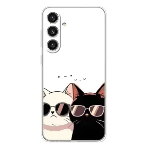 Чохол з малюнком кіт на Samsung Galaxy S25 Plus (Коти в окулярах)