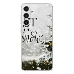 Новорічні, Святкові Чохли для Samsung Galaxy S25 Plus - 2024 год (Let it snow)