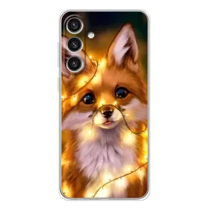 Чохли з картинкою Лисичка для Samsung Galaxy S25 Plus (VPrint) (Лисичка в гірляндах)