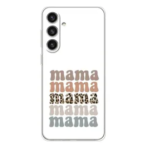 Чохли для мами на Samsung Galaxy S25 Plus (Текстовий колаж мама)