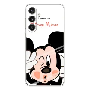 Эксклюзивный чехол для Samsung Galaxy S25 Plus (AlphaPrint - Мультяшные) (Маус Микки)