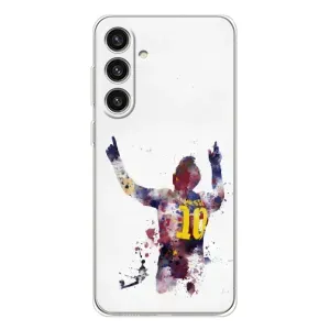 Чехлы Месси для Samsung Galaxy S25 Plus (AlphaPrint) (Messi Barca)