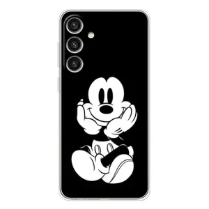 Эксклюзивный чехол для Samsung Galaxy S25 Plus (AlphaPrint - Мультяшные) (Микки на черном)