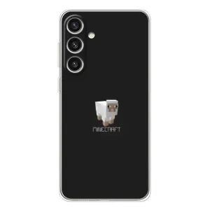 Чехол Майнкрафт на Samsung Galaxy S25 Plus (AlphaPrint) Minecraft (Овечка Майнкрафт)