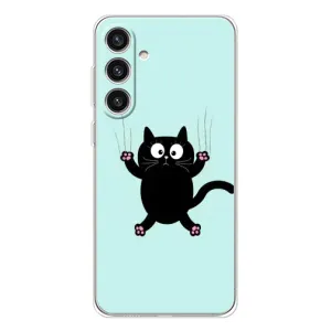 Чохол з принтом для Samsung Galaxy S25 Plus (AlphaPrint) Модні коти (Падаючий кіт)