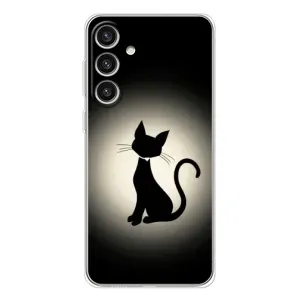 Чохол з принтом для Samsung Galaxy S25 Plus (AlphaPrint) Модні коти (Силует котика)