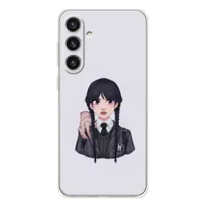 Чехлы Венсдей на Samsung Galaxy S25 Plus Уэнсдей (AlphaPrint) (Уэнздей и Вещь)