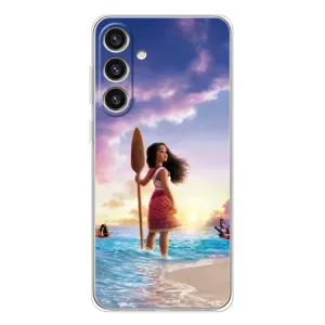 Чехол с мультфильмом Моана Samsung Galaxy S25 Plus (Моана с веслом)