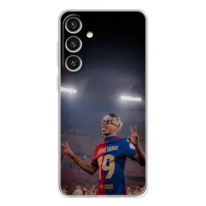Чехол с футболистом Ламин Ямаль Samsung Galaxy S25 Plus (Ямаль на стадионе)