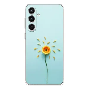 Чехлы с Цветами для Samsung Galaxy S25 Plus (VPrint) (Желтый цветок)