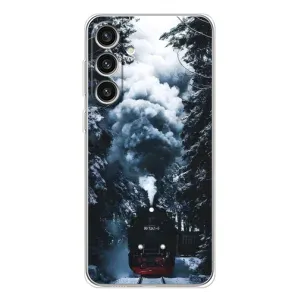 Новорічні, Святкові Чохли для Samsung Galaxy S25 Plus - 2024 год (Зимовий потяг)